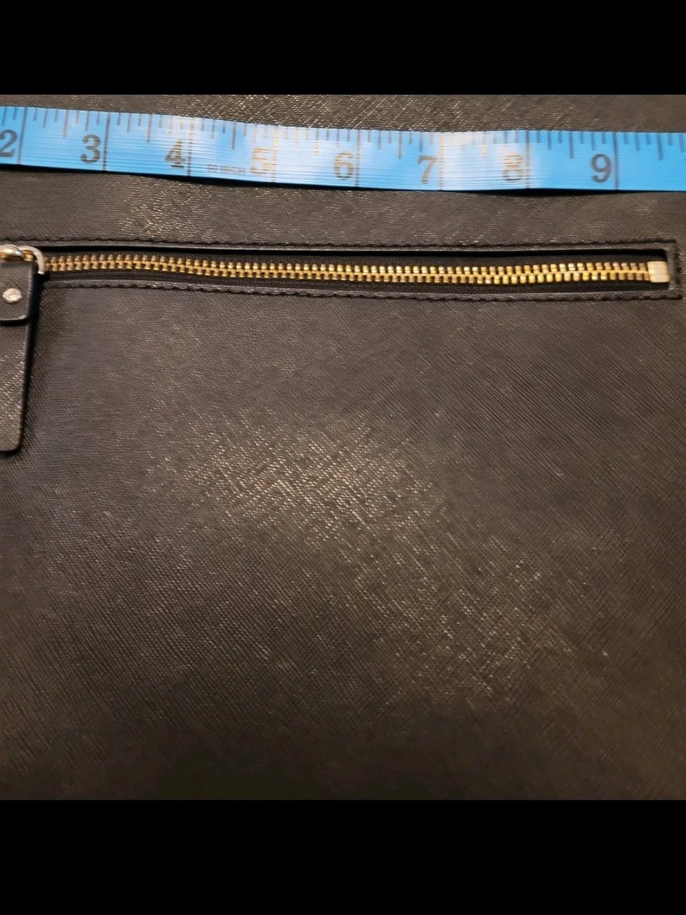 Kate Spade Black Saffiano Leather Crossbody Bag Gold Hardware Authentic